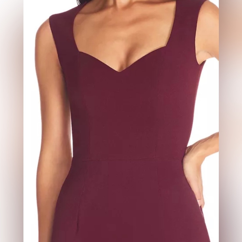 NWT Dress the Population Burgundy Monroe Sweetheart Neck Gown XXL